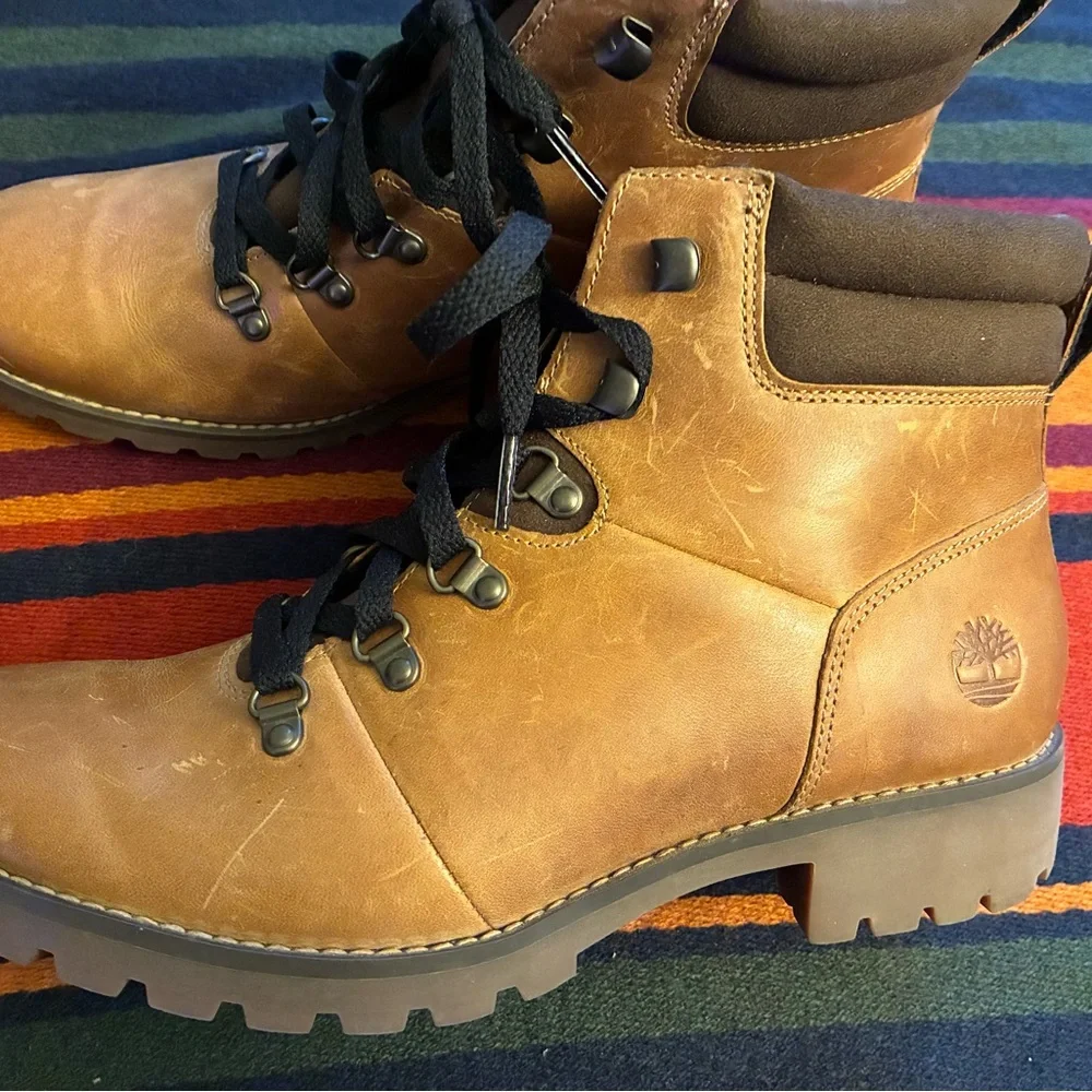 Timberland Ellendale Wheat Leather Women’s Boots 9 - Picture 3 of 5